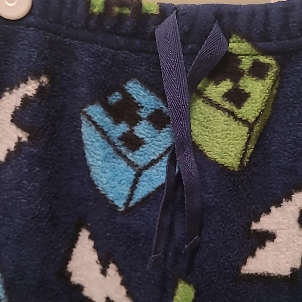 Boy's Minecraft Fleece Pajama Pants 8